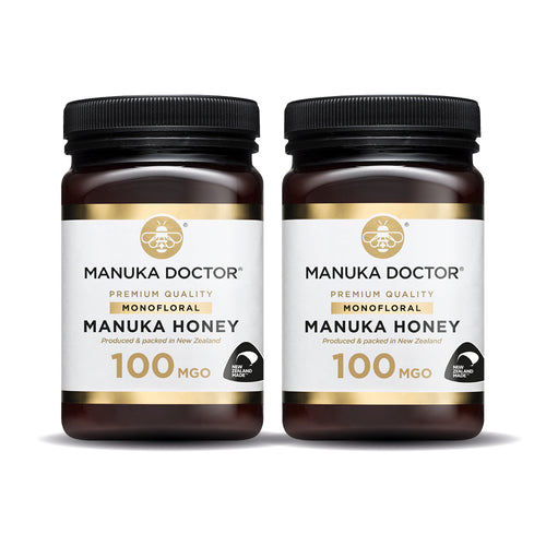Twin Pack - 100 MGO Manuka Honey 500g