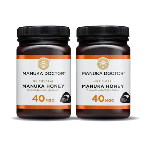 Twin Pack - 40 MGO Manuka Honey 500g