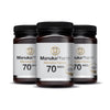 Trio Pack - 70 MGO Manuka Honey 500g - Manuka Pharm - BBE August 2026